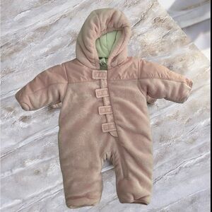 Columbia Cozy Pink Hooded Baby One Piece